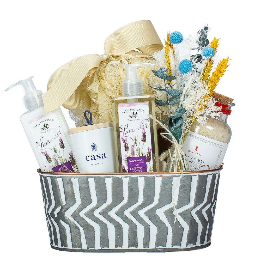Lavender Body Lotion And Bath With Candle