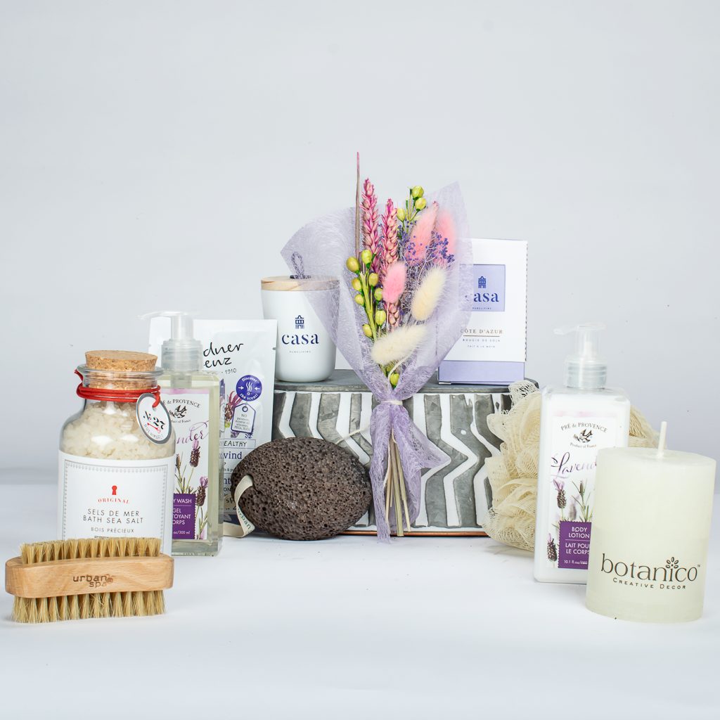 Spa Products And Dried Flowers