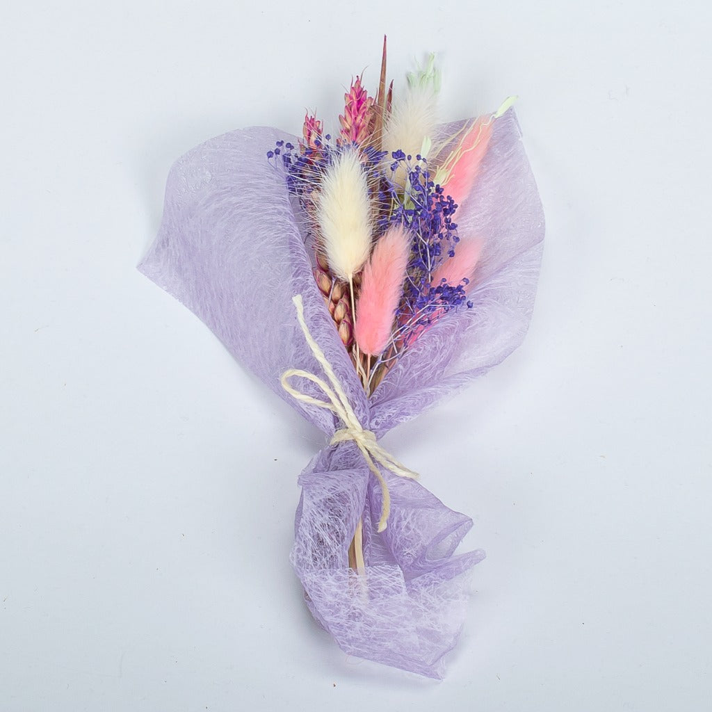 Purple Dried Flower Bouquet