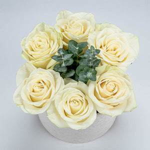 White Roses Centerpiece