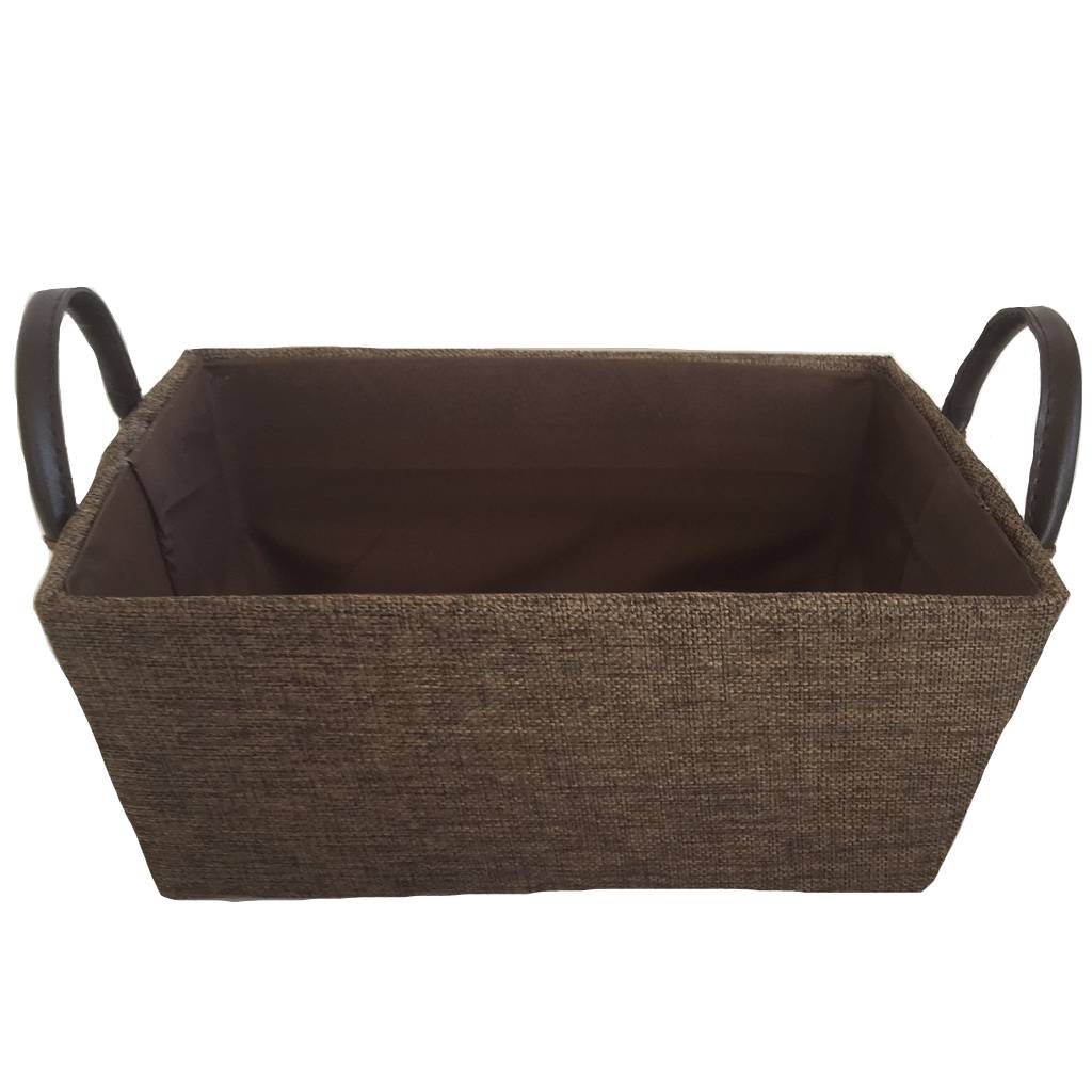 fabric brown basket customization