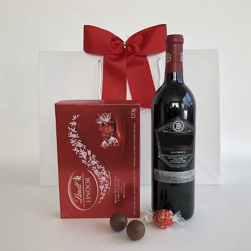 Beringer wine and lindt chocolate delivery