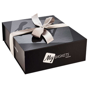 Luxury gift box with champagne