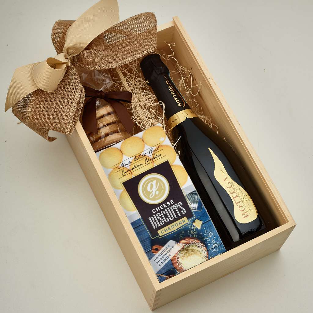 Prosecco and cookies gift Toronto Delivery