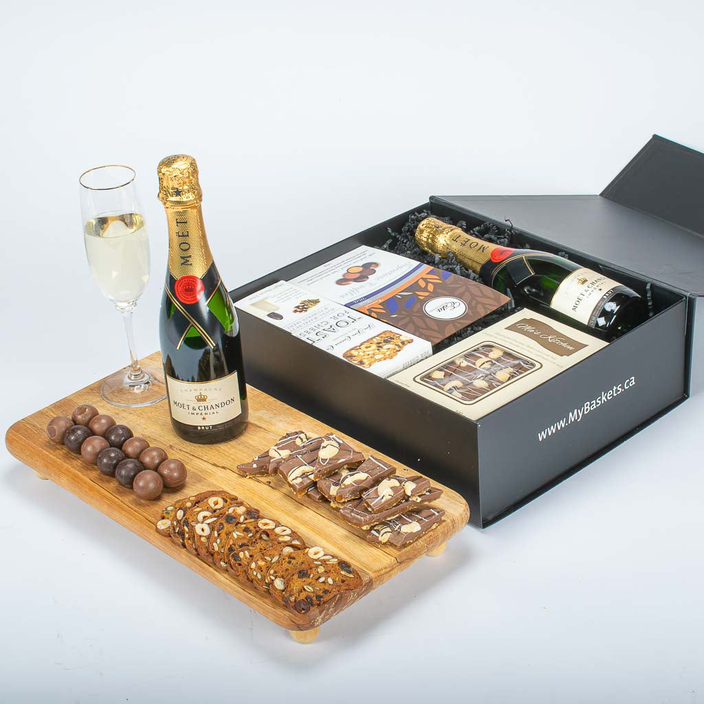Small Moet Champagne With Gourmet