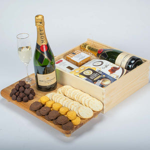 Moet Champagne Wooden Gift