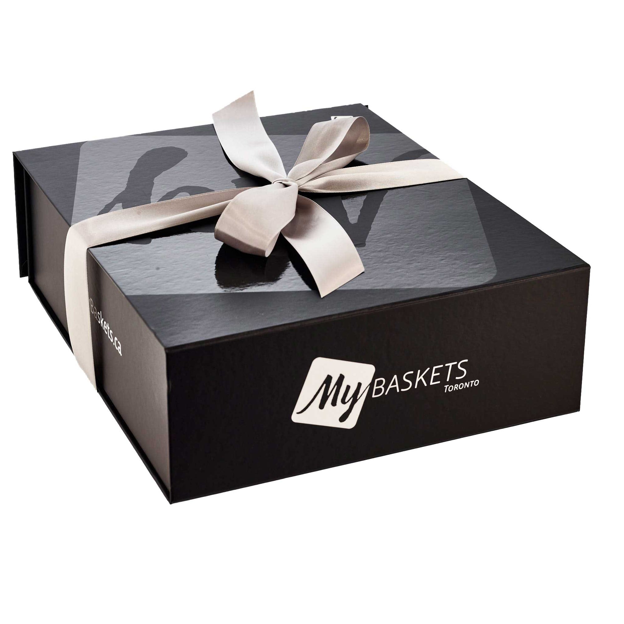 Matte Black Gift Box With Bow