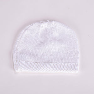 White Knit Beanie