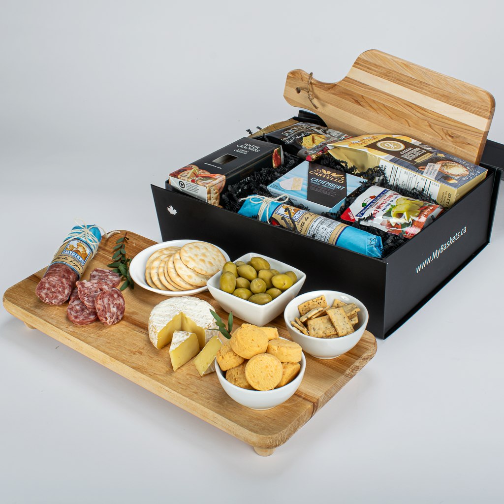 Luxury Black Box With Charcuterie