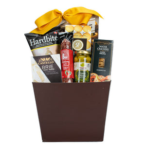 Gift Basket With Cheese And Salami