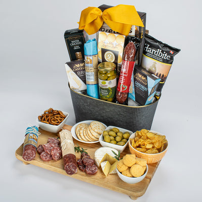 Premium Meat With Cheese And Crackers