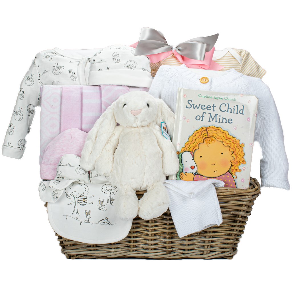 Baby Girl Set With Blanket And JellyCat