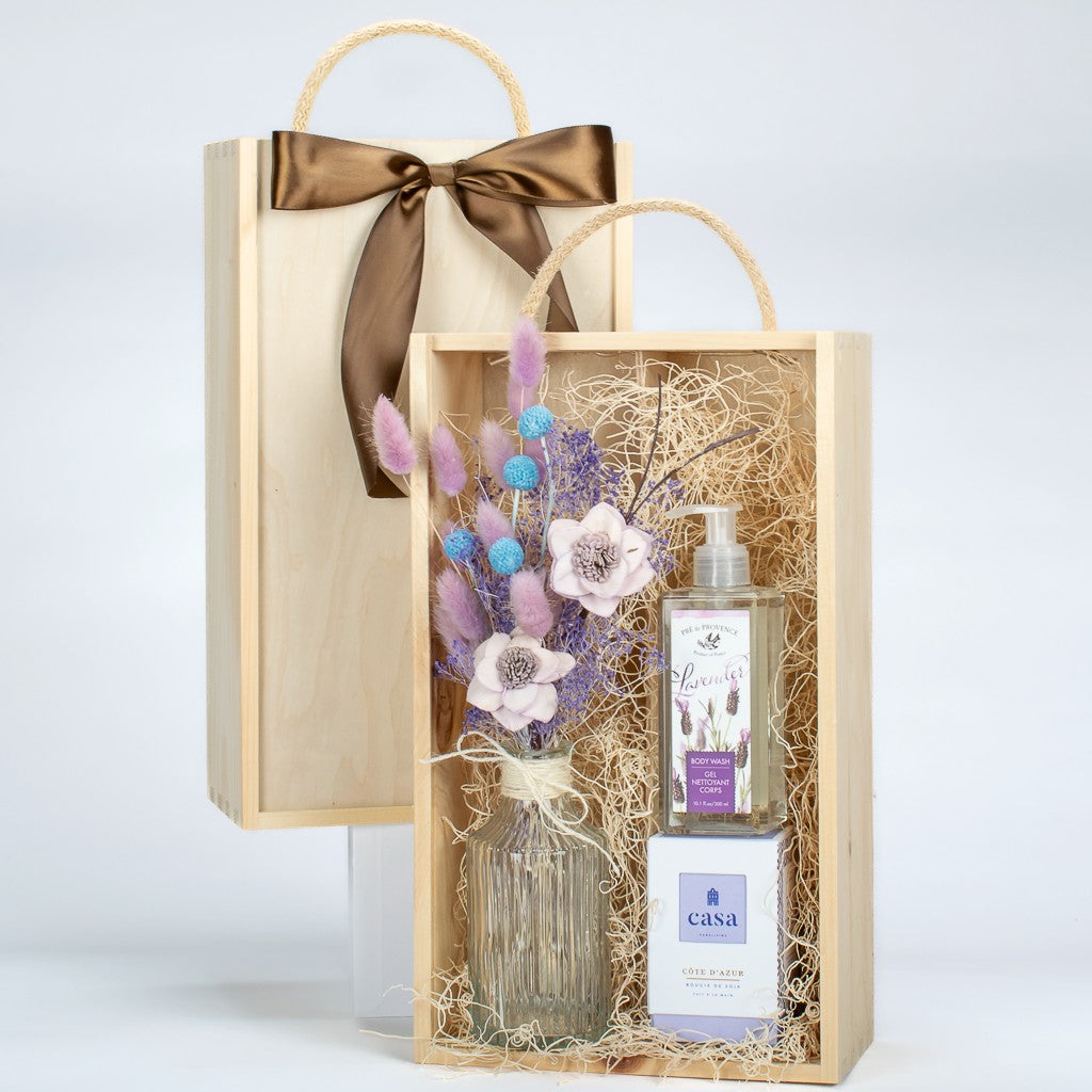 Lavender Colour Dried Flowers And Spa