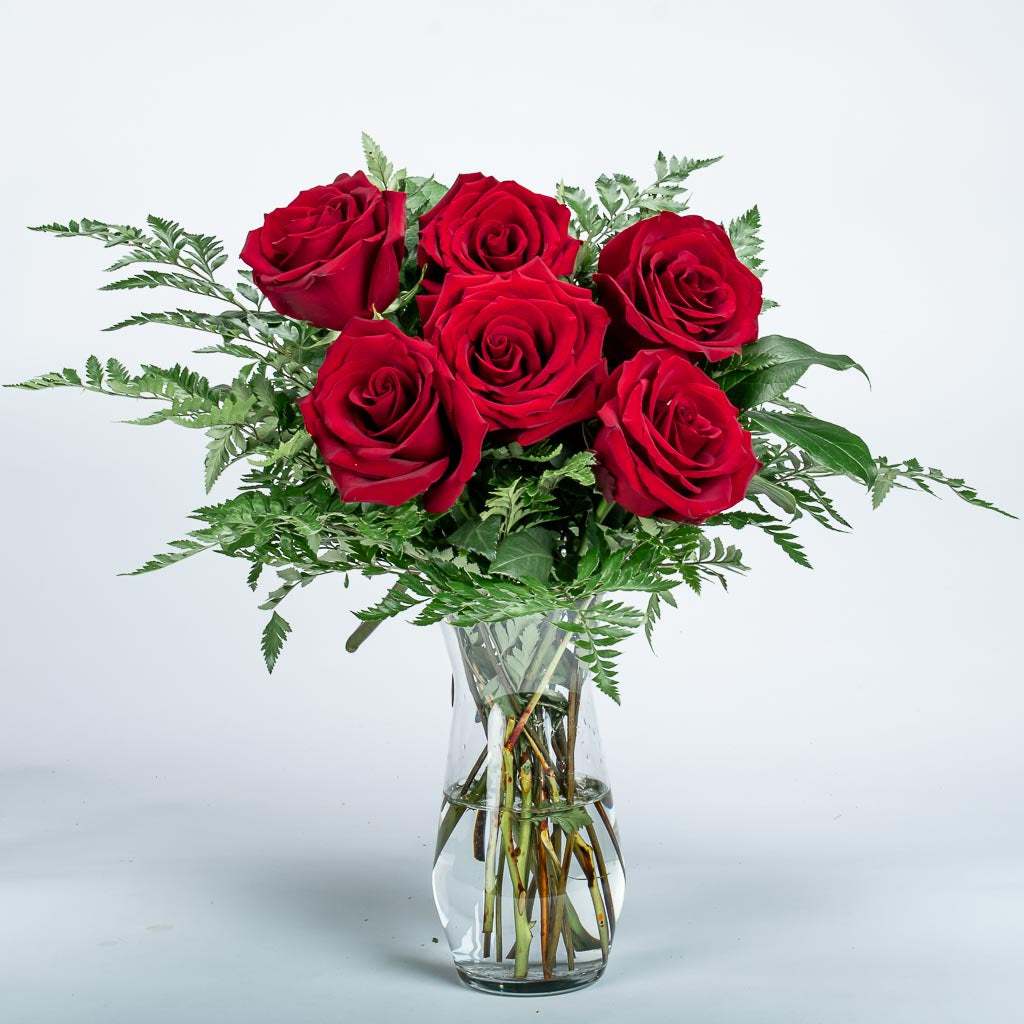 Ruby Red Rose Arrangement