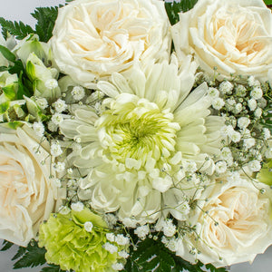 White Flower Birthday Bouquet Delivery
