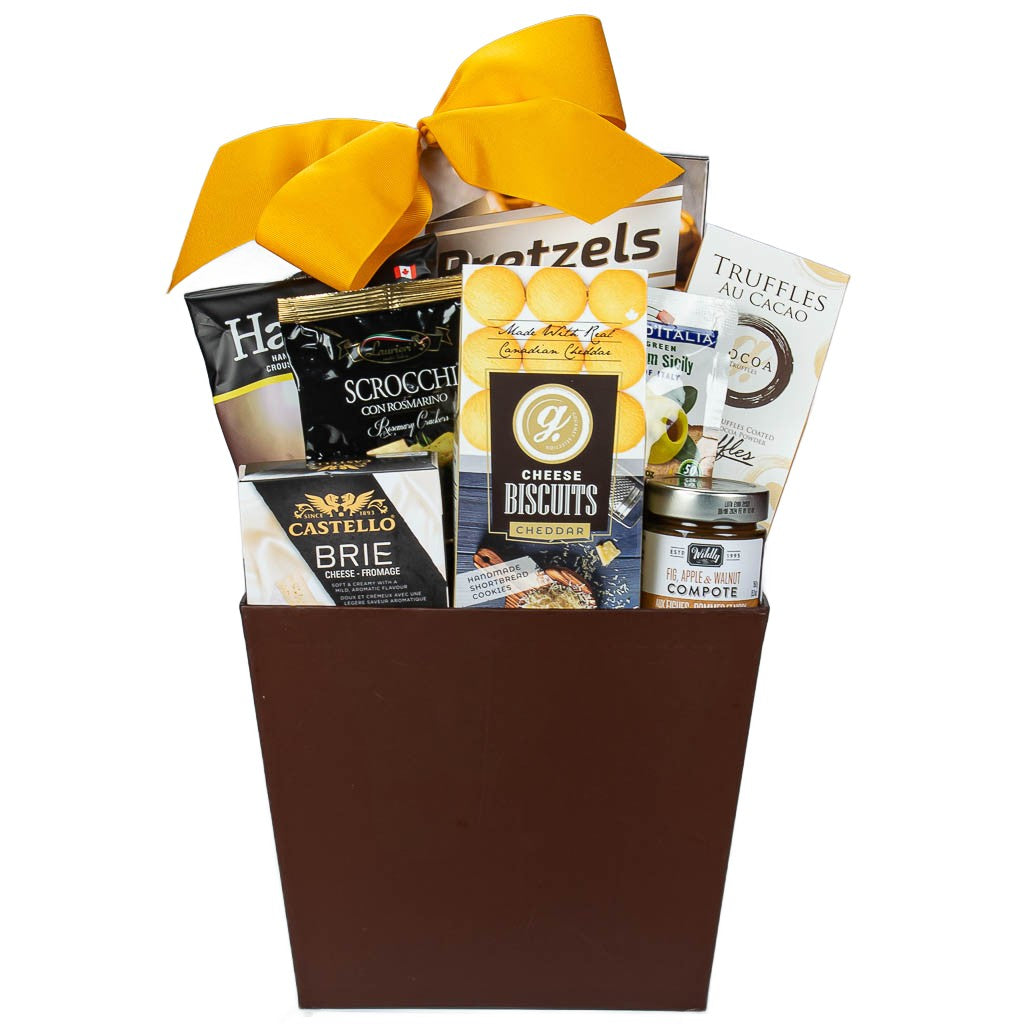 basket with cheese gift