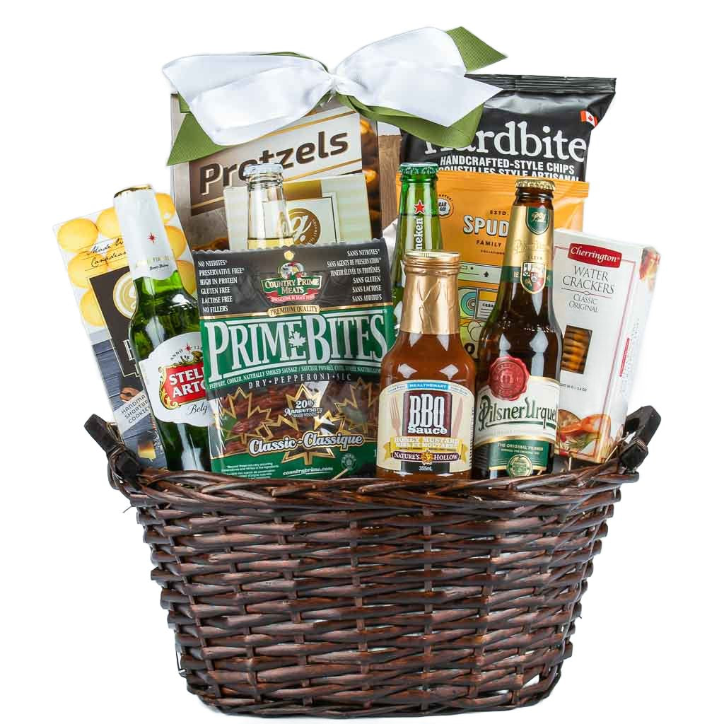 Beer and BBQ Gift Basket For Dad