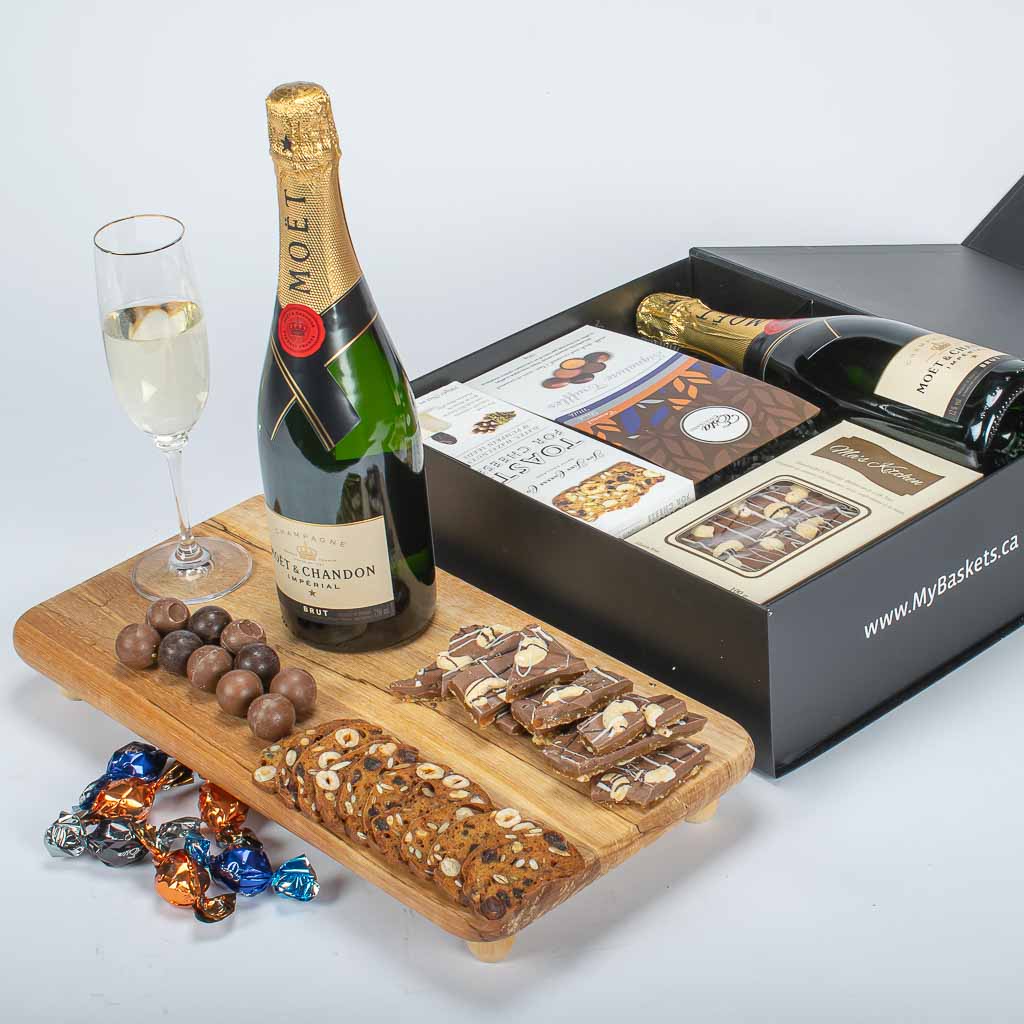 French Champagne Moet Gift Box