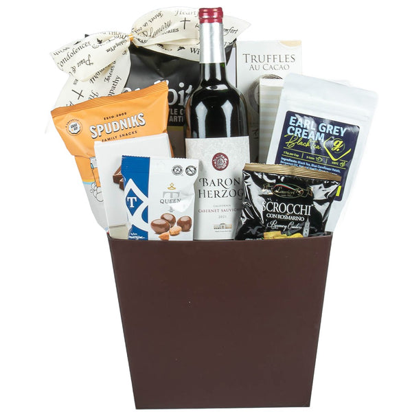Sympathy Red Wine Kosher Gift MY BASKETS