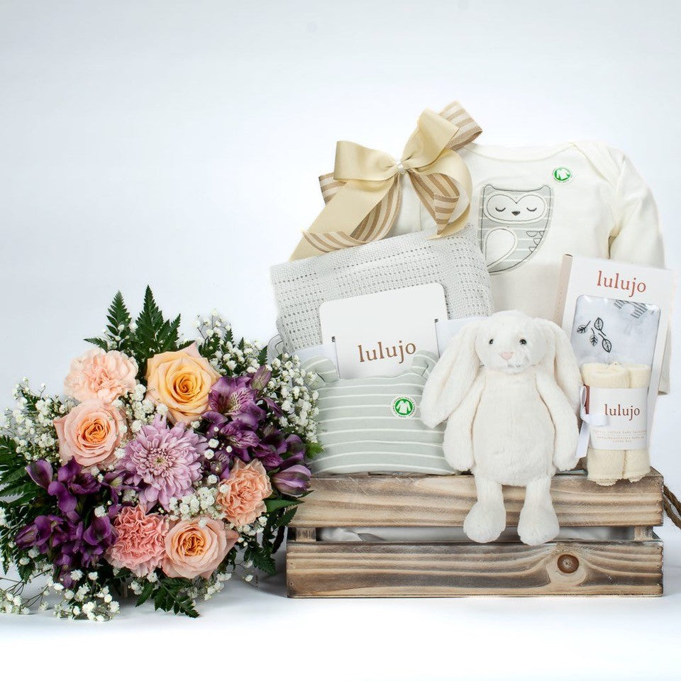 Baby Gift Baskets and Flower gifts for new parents