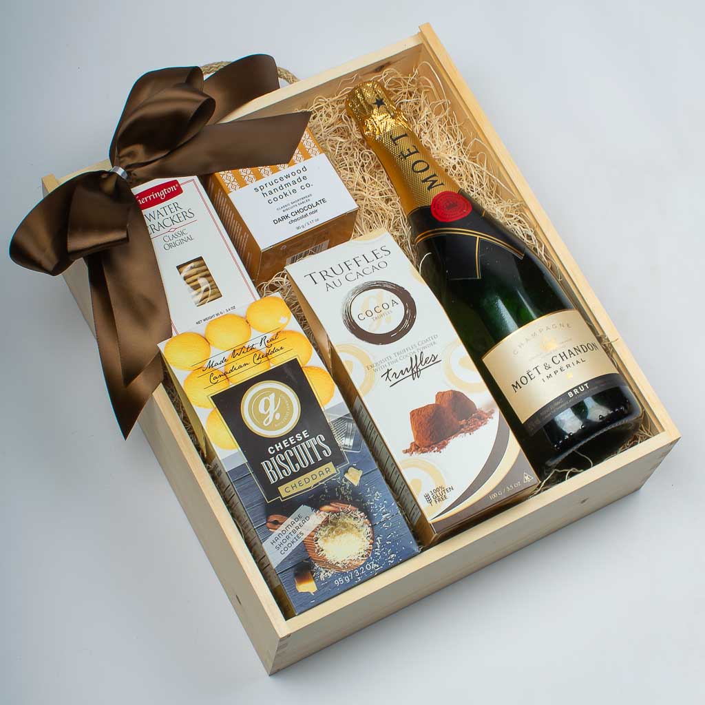 Moet Wooden Box Gift