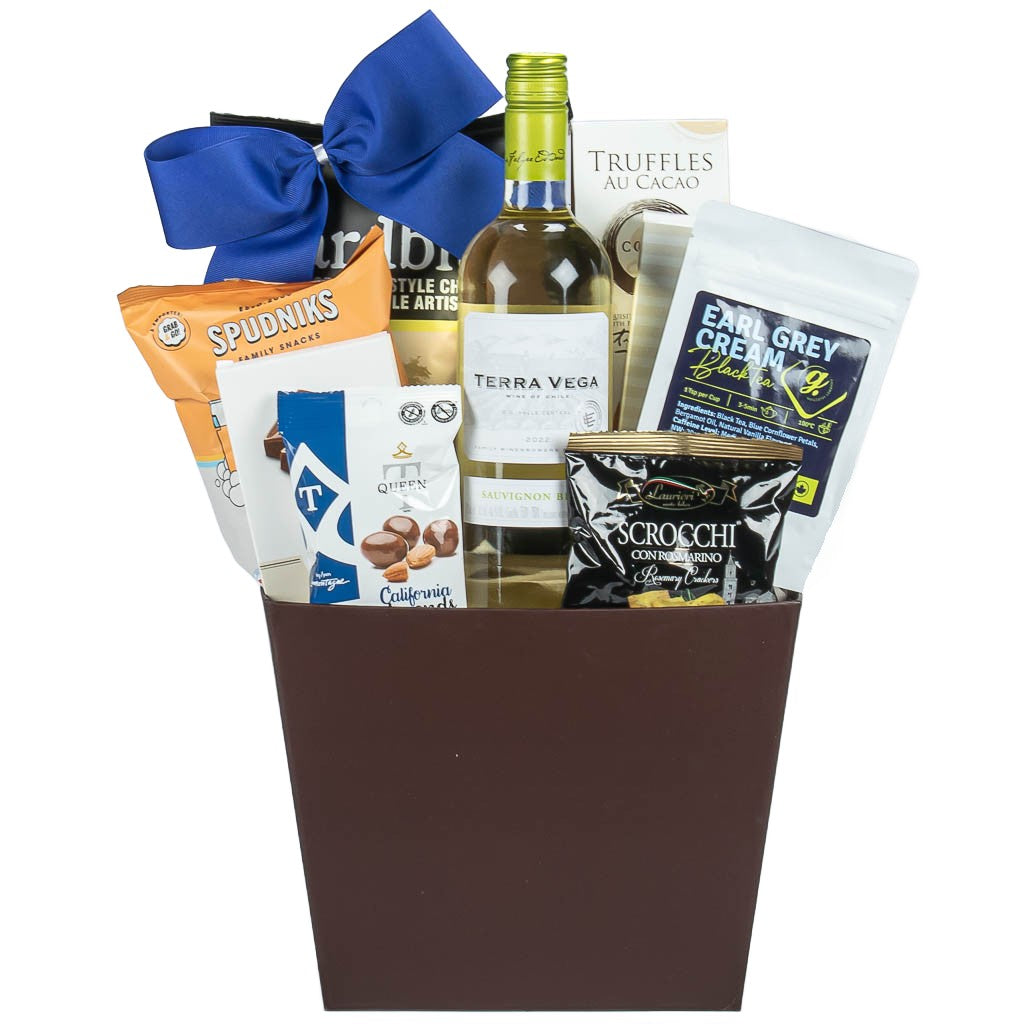 Kosher White Wine Gift Baskets