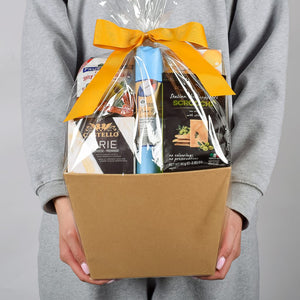 Gift Basket with Meat Cheese and Olives