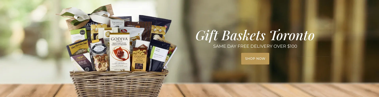 My Baksets Gift Banner featuring the Monte Carlo gift basket. Same day free deliery on orders placed before 11am and over $100