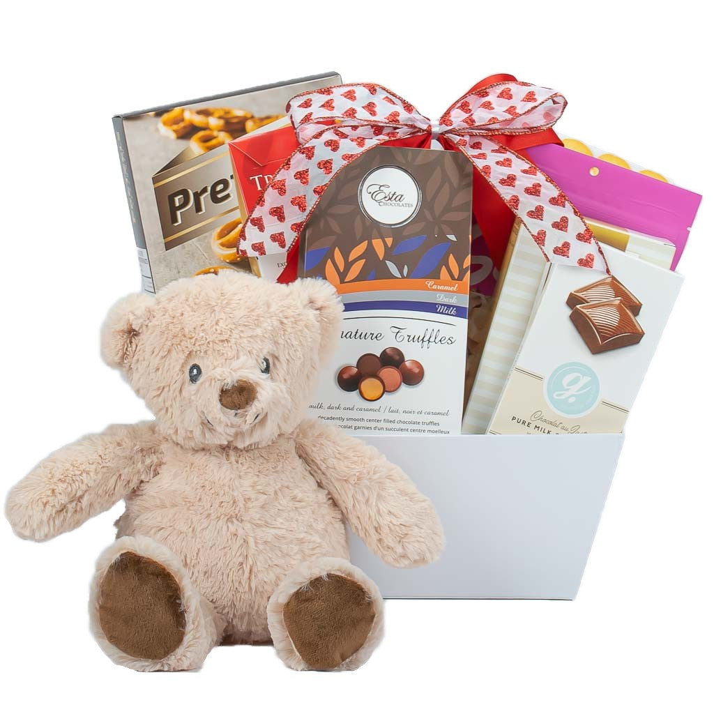 Valentines Bear and Chocolate Gift