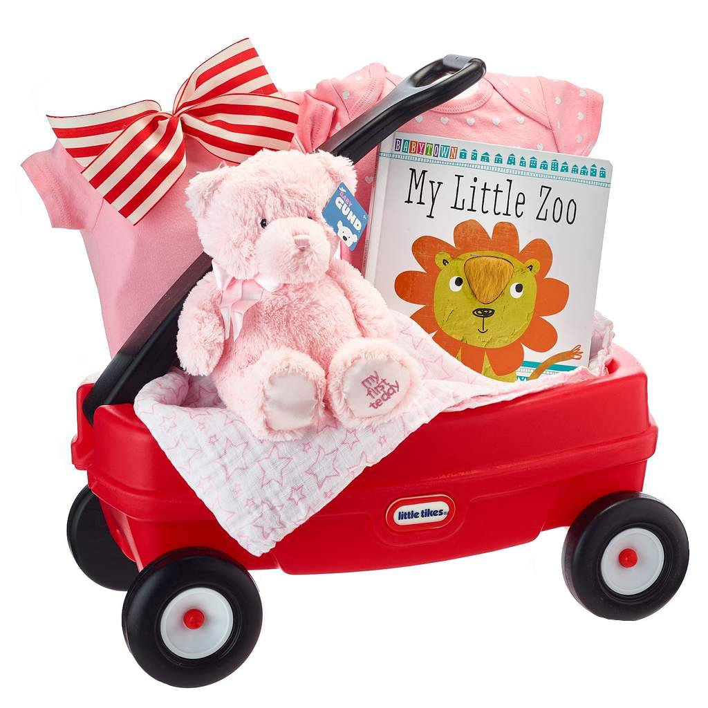 baby Girl Wagon Present For Newborn