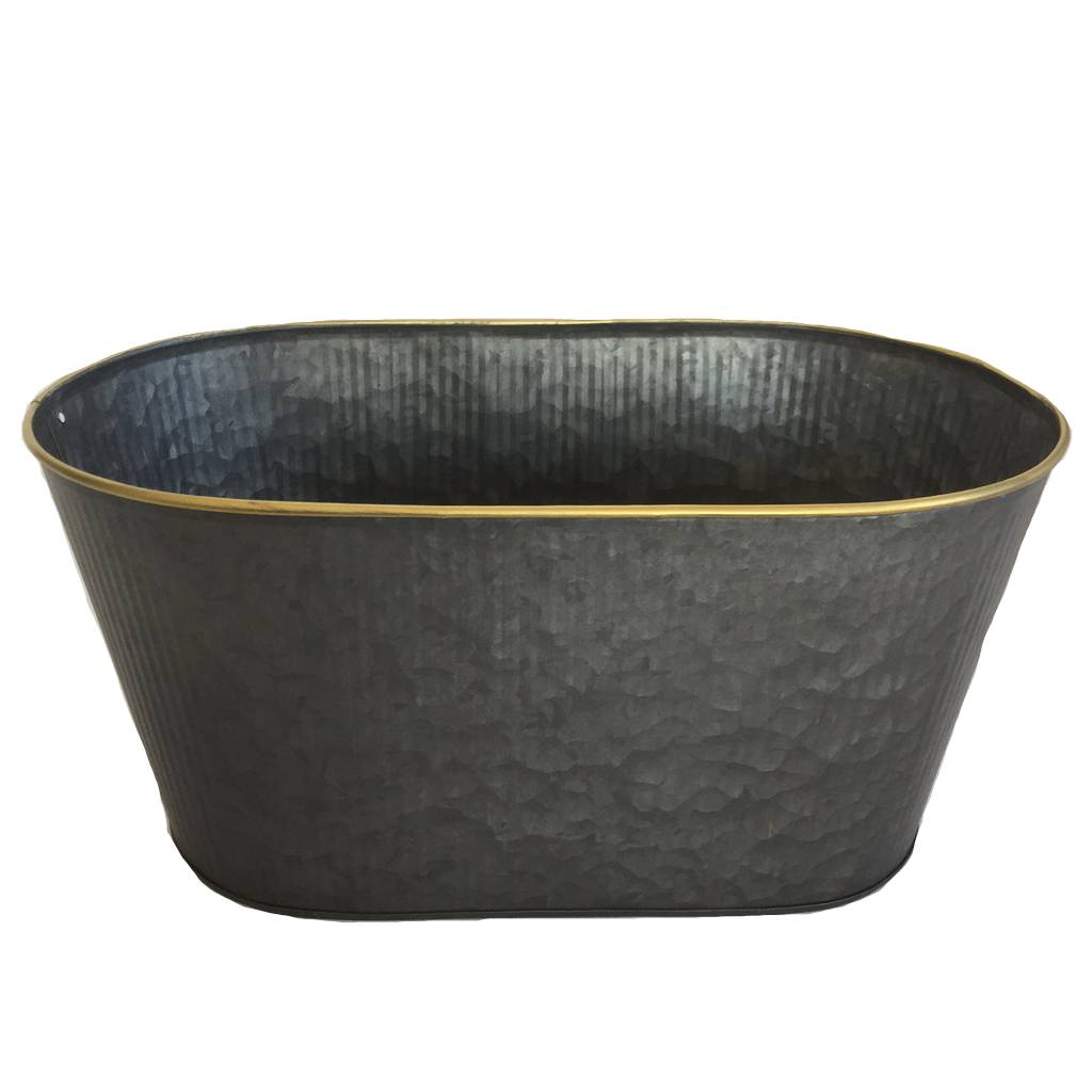 Metal basket gift hamper