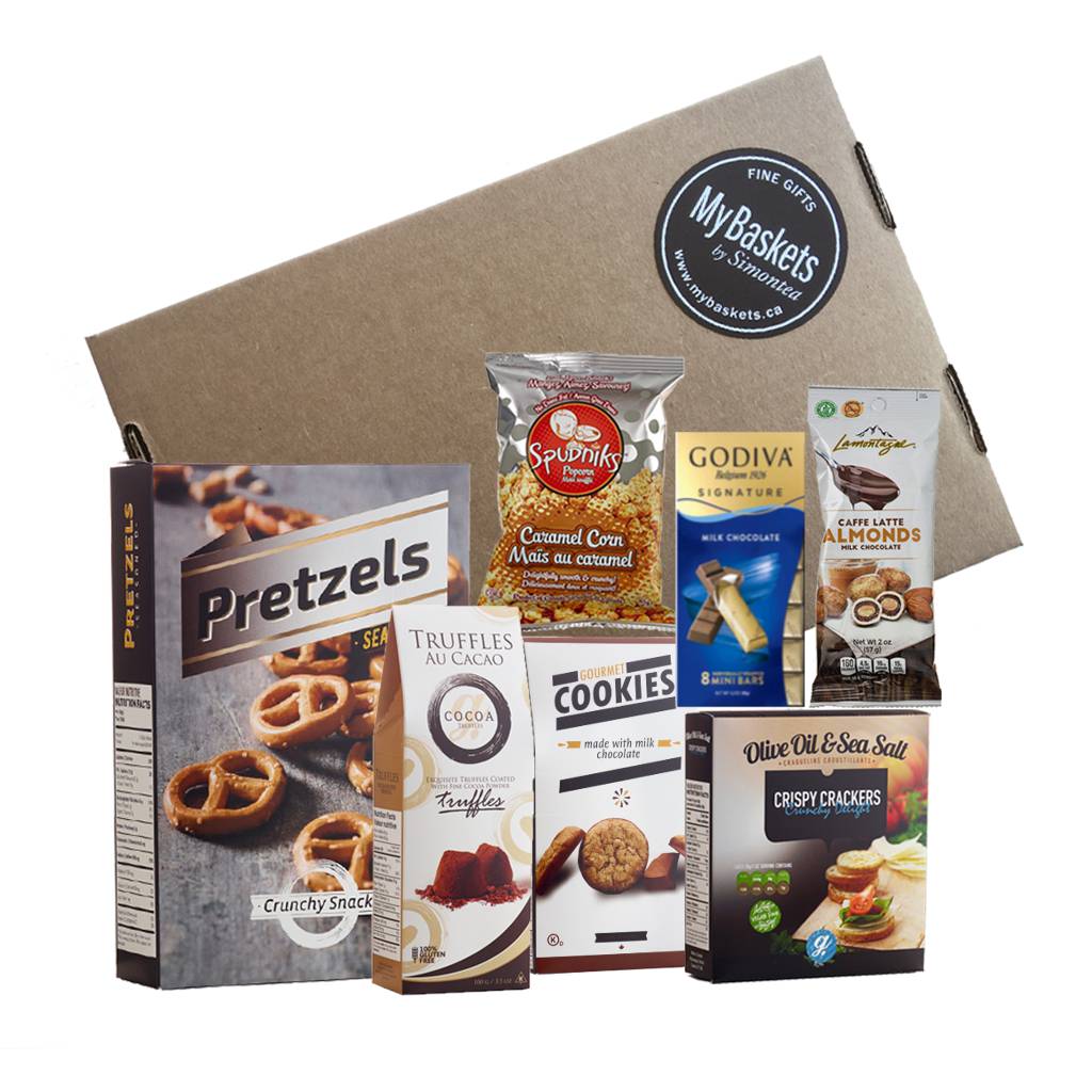 Chocolates, chips, cookies care package Canada