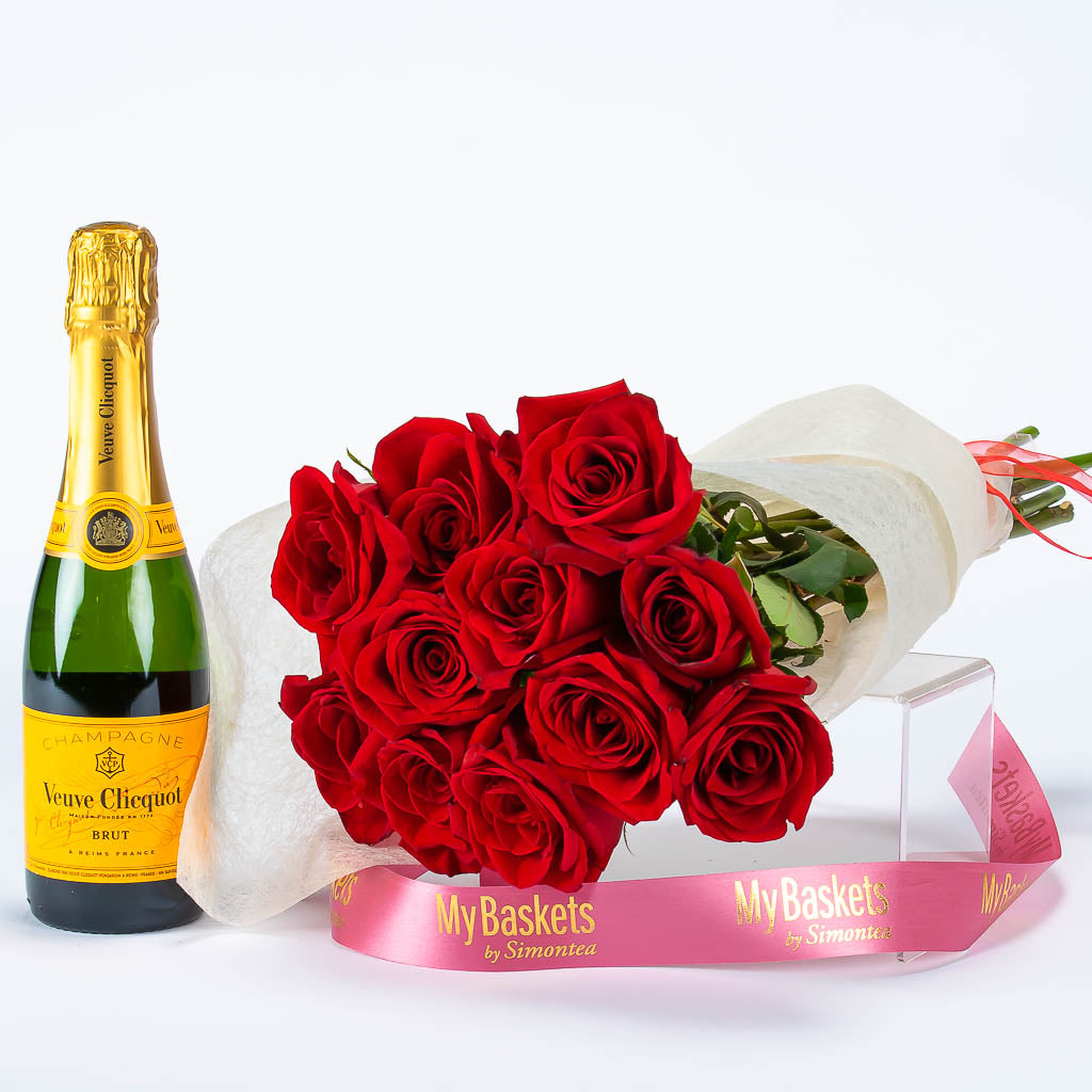 Champagne Veuve Rose Bouquet