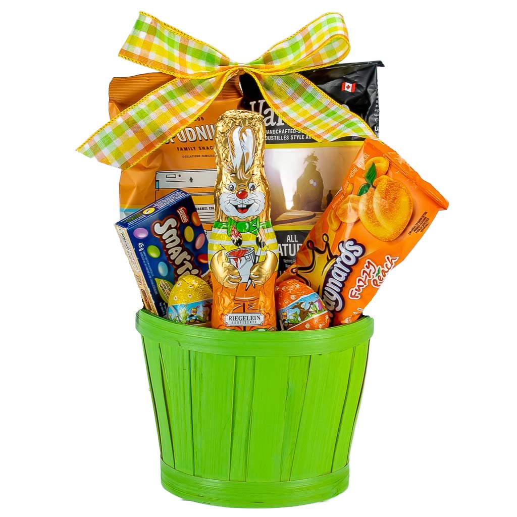 Chocolate Bunny Easter Eggs Basket