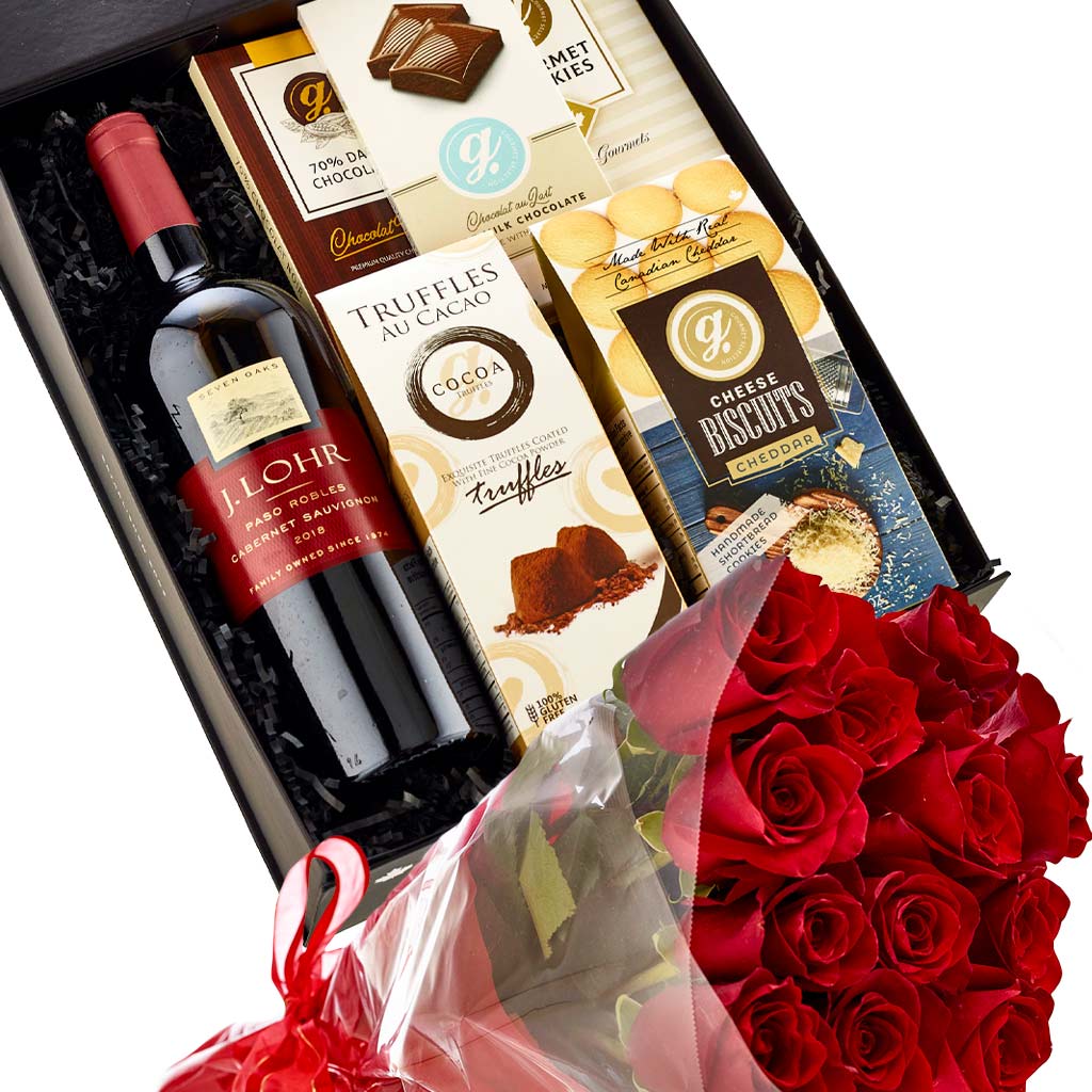 Luxury J Lohr Wine and Roses Gift Box