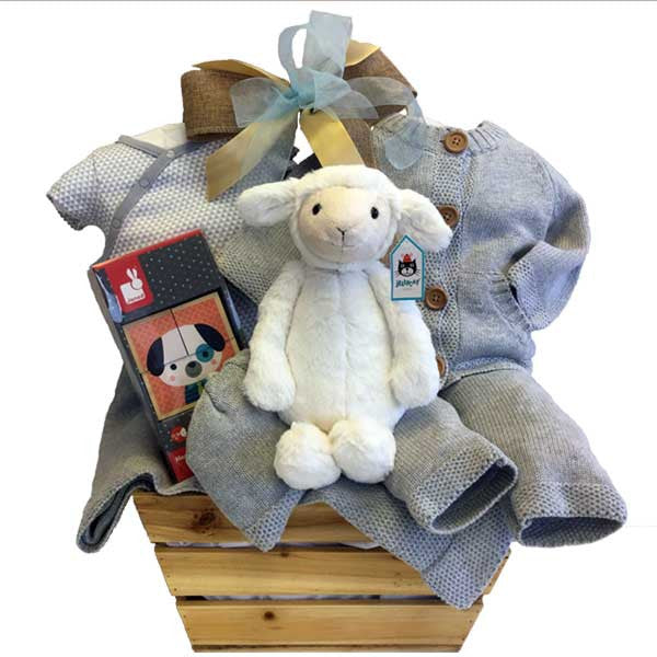 Jellycat Lamb Natural Basket