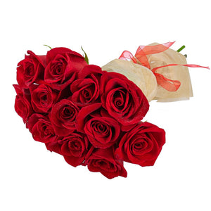 One Dozen Red Roses Bouquet