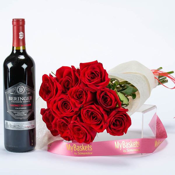 California Wine and Roses Beringer Founders Estate Wine MY BASKETS