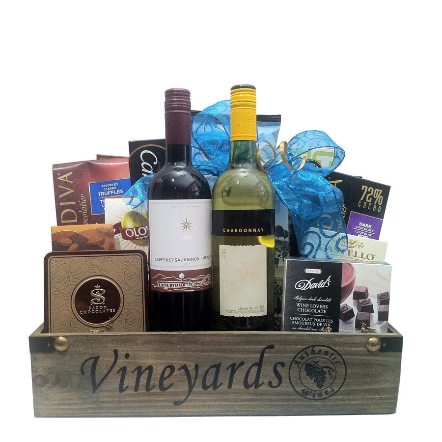 Red and White Wine Gift baskets Canada