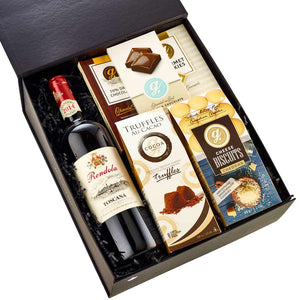 Italian Tuscany Wine And Sweets Box