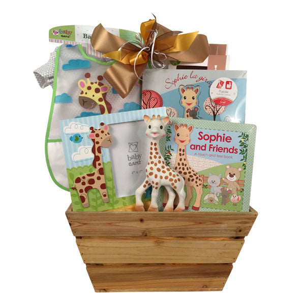 Gift Baskets With Sophie Giraffe 