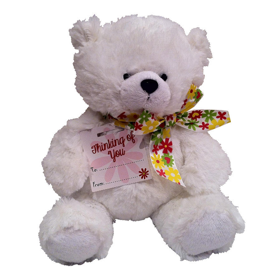 White Thinking of you Bear