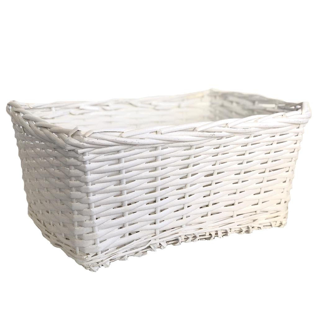 White Willow Gift Baby Basket