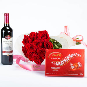 Red Wine, Chocolates and Roses